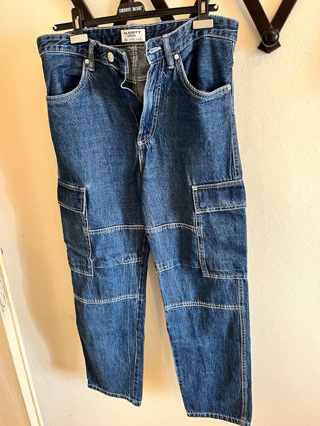 Jeans cargo Alcott blu