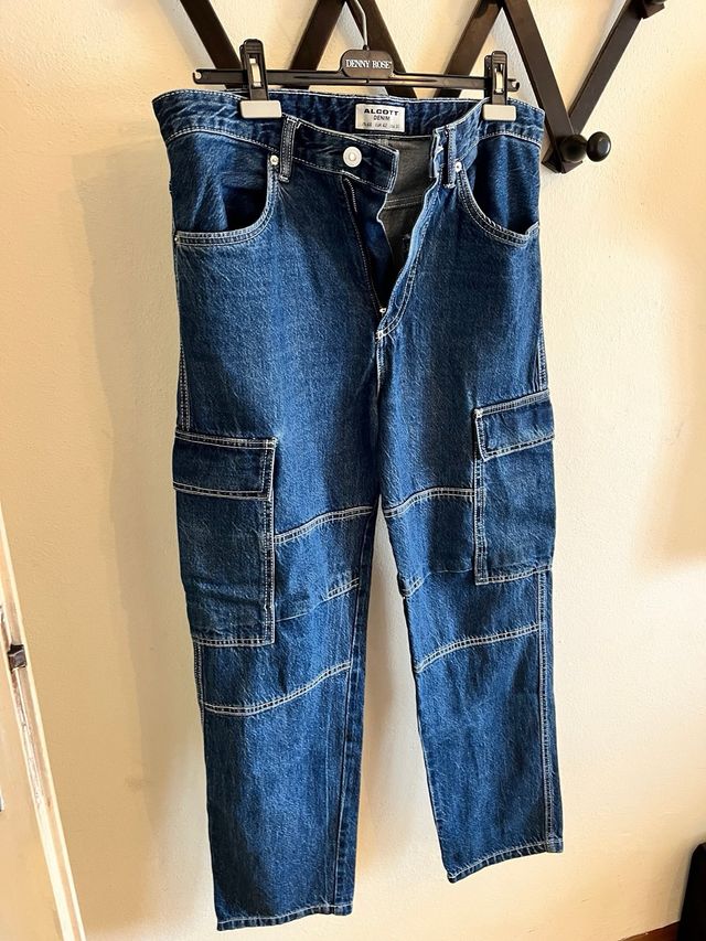 Jeans cargo Alcott blu