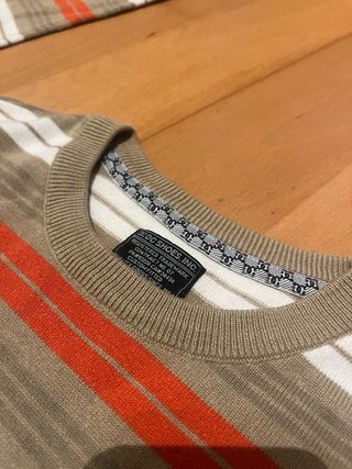 Jersey Droos Clothing Rayas Beige Naranja