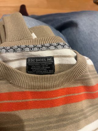 Jersey Droos Clothing Rayas Beige Naranja