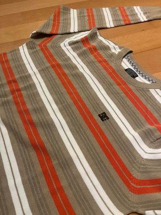 Jersey Droos Clothing Rayas Beige Naranja