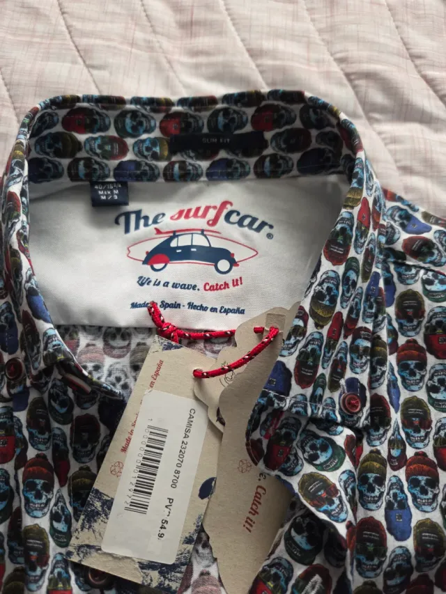Camisa The surfcar estampada calaveras M