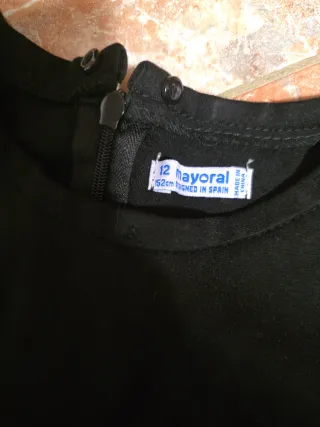 Vestido negro Mayoral niña
