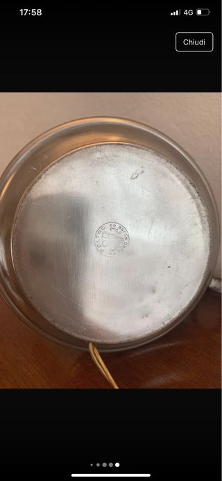 Lampada provenienza Venezia in Peltro Anni '50