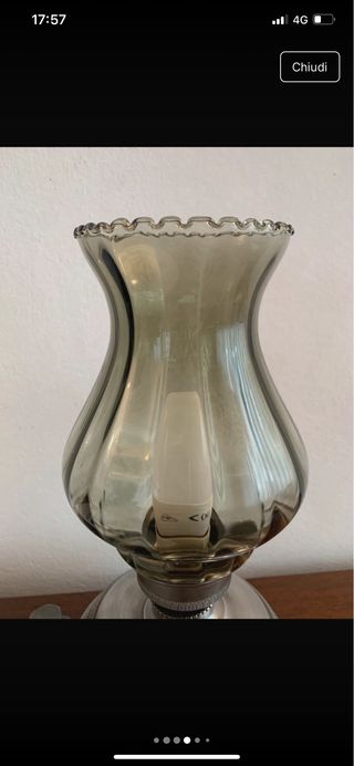 Lampada provenienza Venezia in Peltro Anni '50