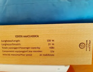 Modellino Nave Costa neoClassica