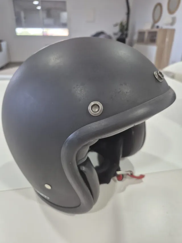 Casco Moto Negro Mate Talla S