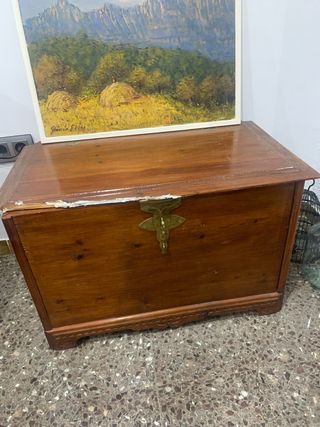 Baúl de madera hecho a mano negociables