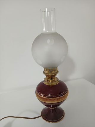 Lampada da tavolo antica in porcellana