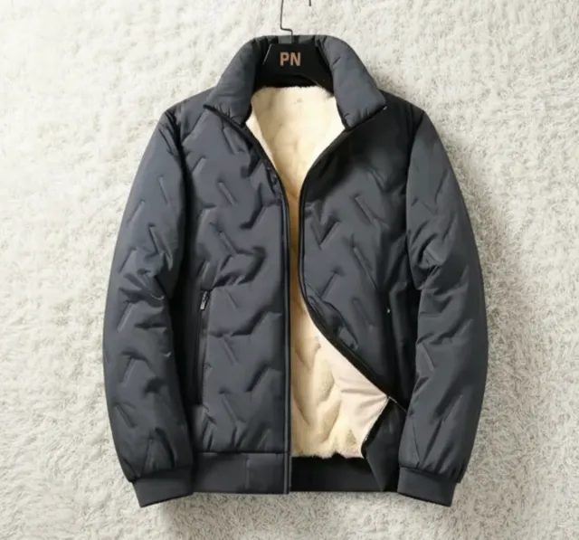 Chaqueta acolchada forro polar hombre
