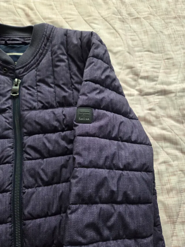 Abrigo acolchado Salsa azul/gris