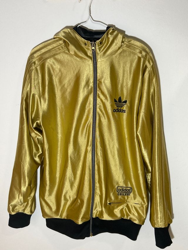 Chaqueta Adidas Chile 62 Dorada Reversible