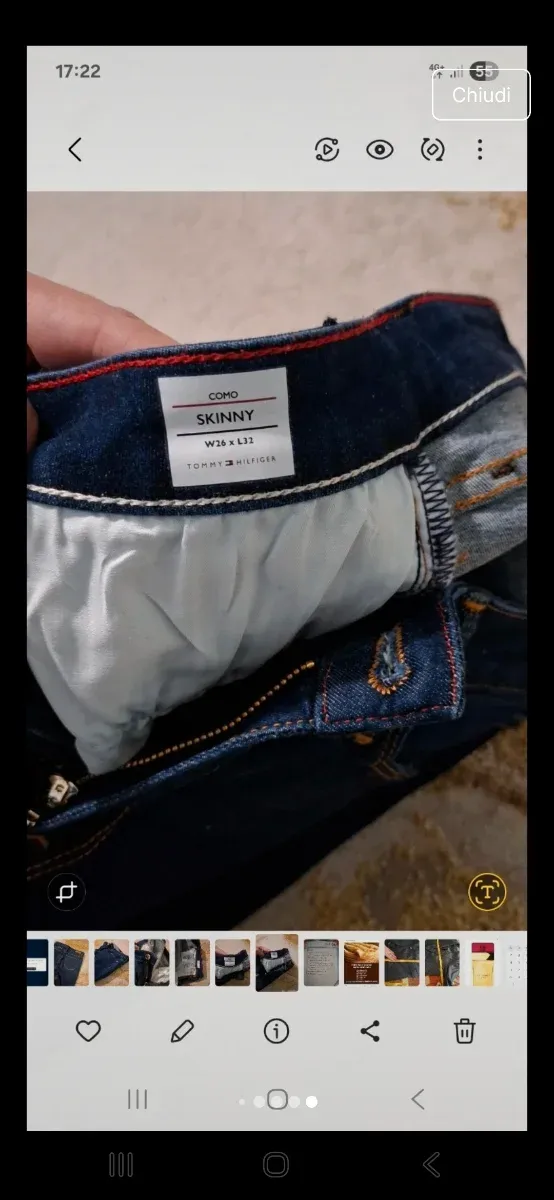 Jeans skinny Tommy Hilfiger taglia XS