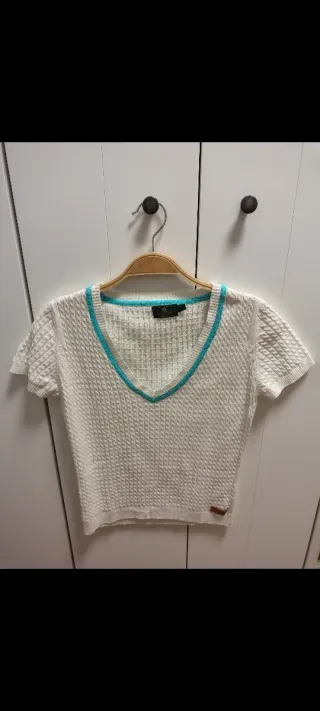 Jersey El Caballo Blanco y Turquesa