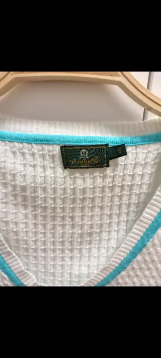 Jersey El Caballo Blanco y Turquesa