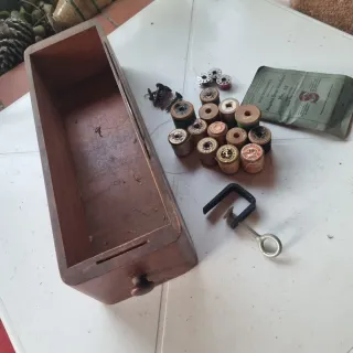 Lote Costura Antigua Singer