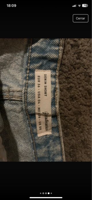 Pantalón corto vaquero Stradivarius