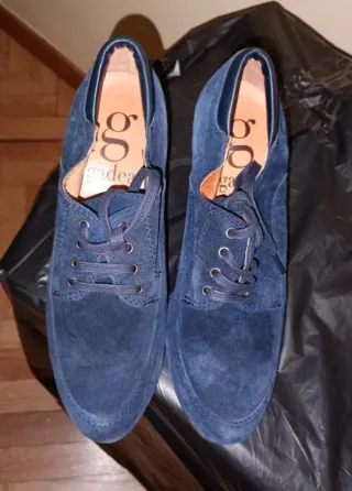 Zapatos Gadea Mujer Azul Cuña
