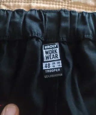 Pantaloni da lavoro uomo n. 48 neri