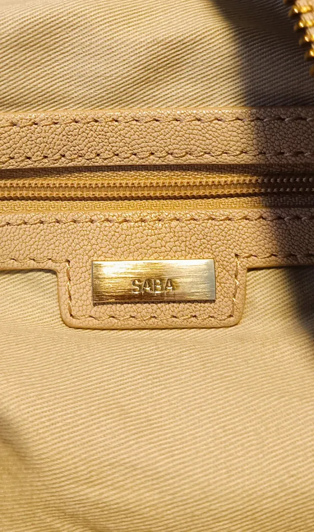 Borsa Saba Beige Pelle Forata