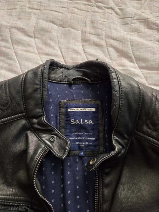 Chaqueta de cuero Salsa Negra