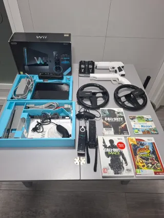 Nintendo Wii Nera + Giochi e Accessori