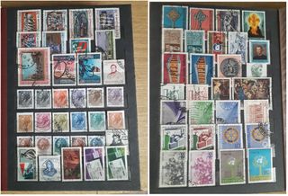 Lotto di 500 Francobolli usati Italia Repubblica.