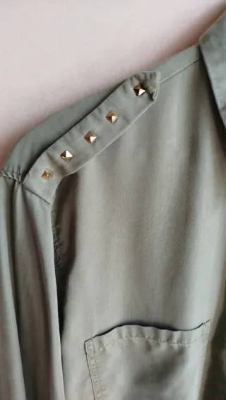 Camicia donna manica lunga verde taglia M IT 42