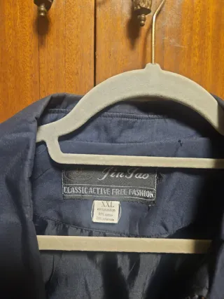 Chaqueta impermeable entretiempo azul