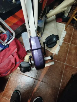 Bicicleta Estática Morada