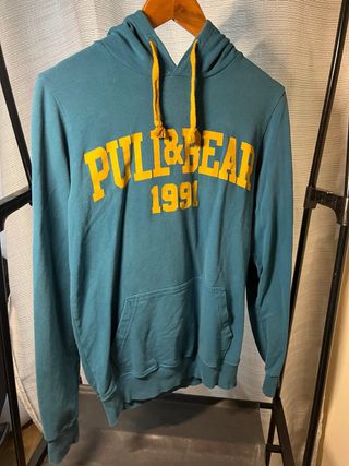 Sudadera Pull&Bear Teal Talla M