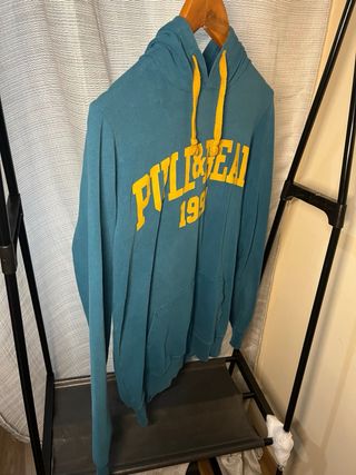 Sudadera Pull&Bear Teal Talla M
