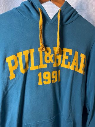 Sudadera Pull&Bear Teal Talla M