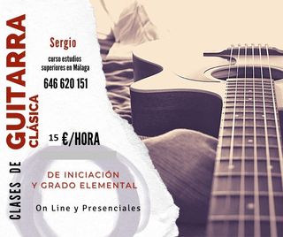 Clases de guitarra clásica/española