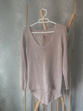 Jersey elegante beige talla S