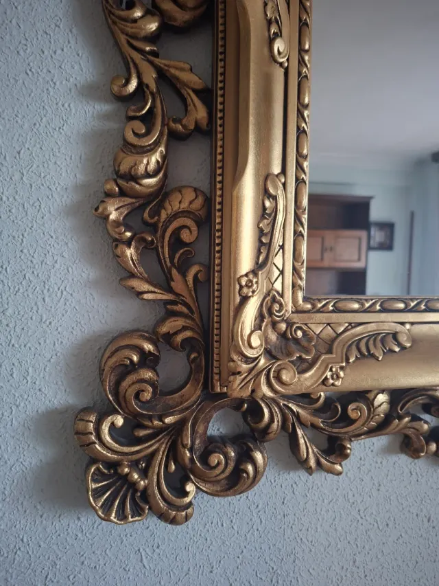 Espejo Vintage Dorado Grande