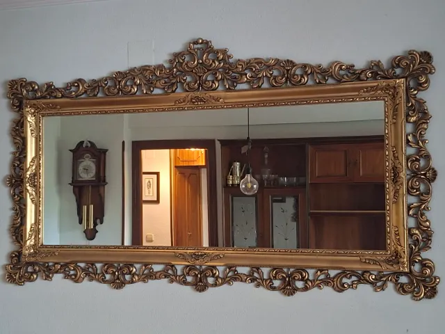 Espejo Vintage Dorado Grande