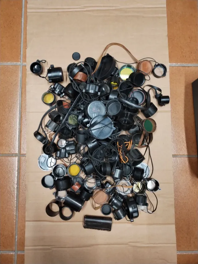 Lotto tappi proteggi lenti cannocchiale