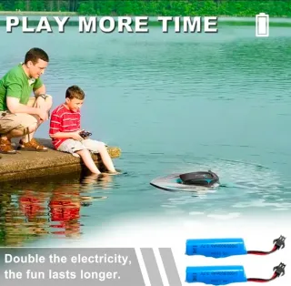 Lancha teledirigida RC 2.4 GHz Recargable NUEVA