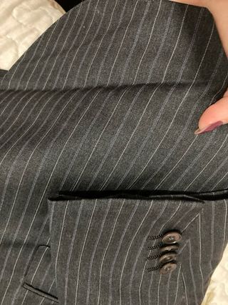 Completo uomo grigio gessato