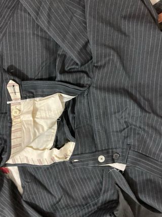 Completo uomo grigio gessato