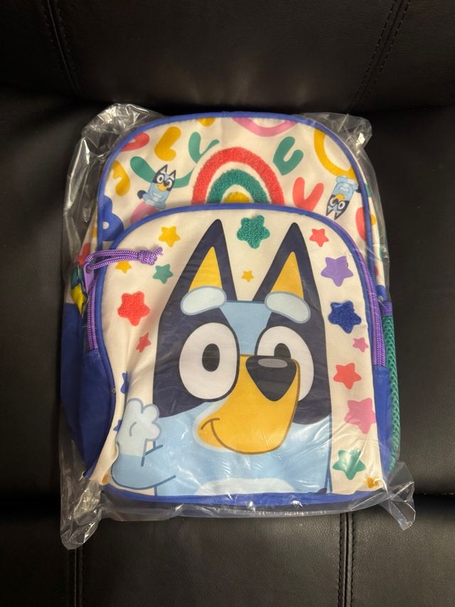 Mochila Bluey con bolsillo frontal