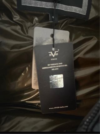 Chaqueta Versace Negra Jeffrey Teddy 19 69