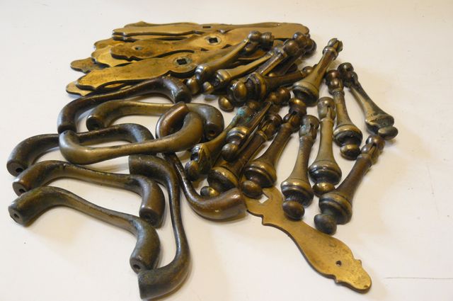 Tiradores Antiguos de Bronce