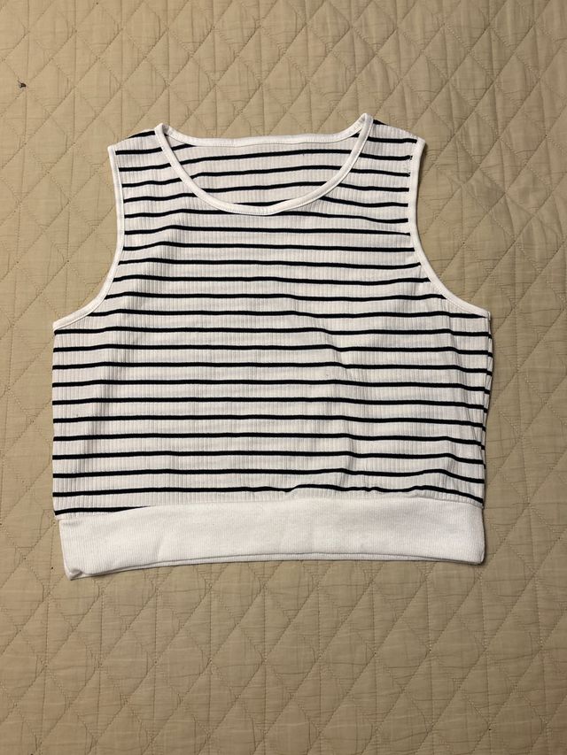 Camiseta de tirantes a rayas