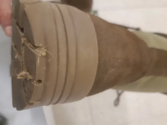 Botas militares altas impermeables beige