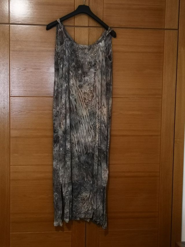 Vestido largo fiesta con chaquetilla