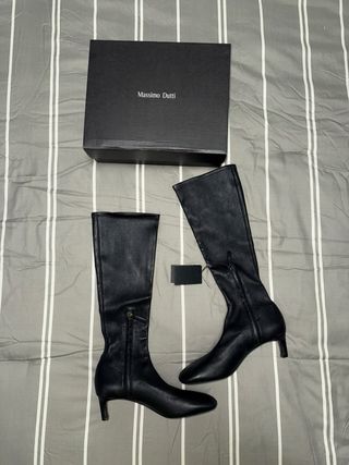 Botas altas Massimo Dutti Talla 40 Negras