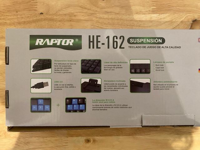 Teclado Gaming Raptor HE-162