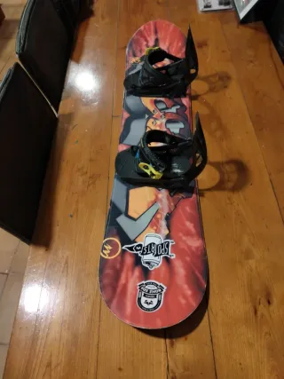 Tabla de Snowboard con Fijaciones